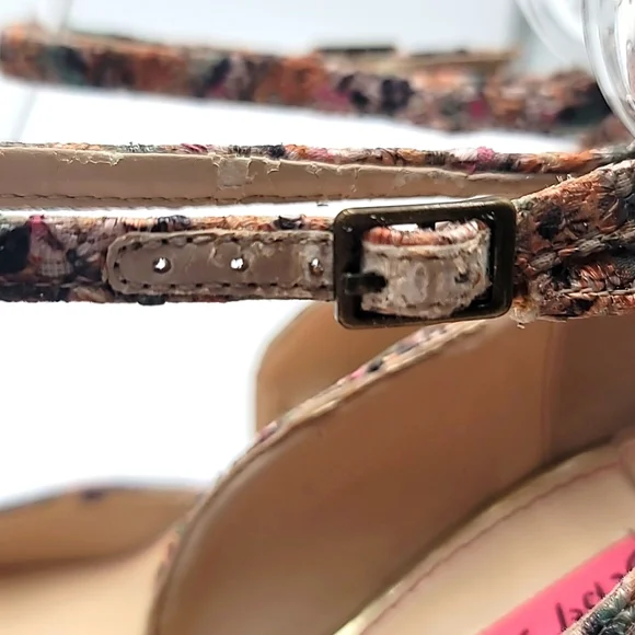 BETSEY JOHNSON ๐ sz9.5 Bandit Stacked Platform Stiletto SEXY! ๐ฅ๐ฅ - Picture 9 of 13